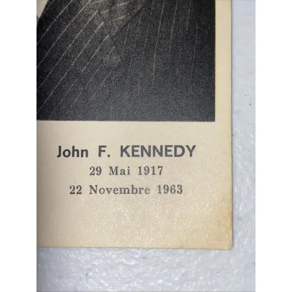 JFK John F Kennedy Memorial Postcard‎ 1964 Stamped 100f Abidjan Ivory Coast RARE